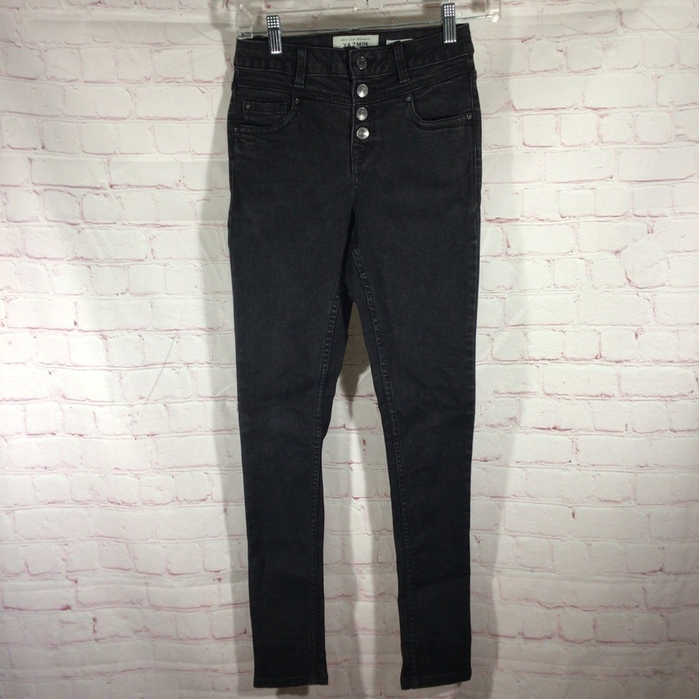 New Look Yazmin Black High Waist Skinny Denim Jeans - Size (Age) 12